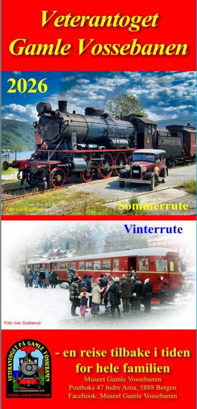 Rutetabell 2026