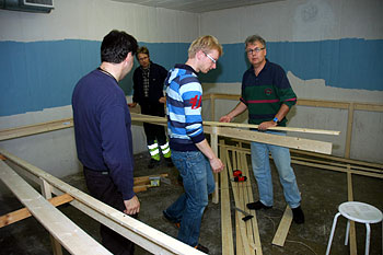 Rammeverket begynner å ta form. Foto: Bjørn Totland